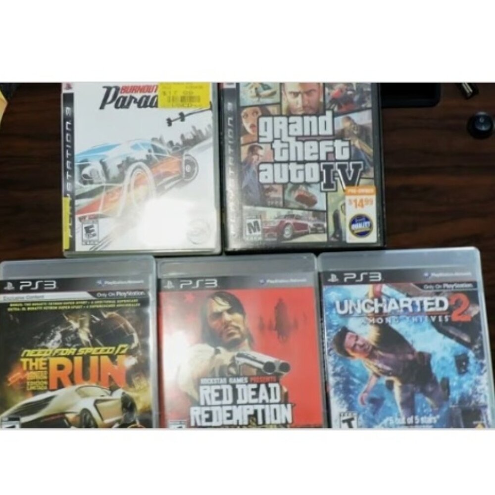 Set Of 6 Video Games For Play Station 3 EA Rockstar Cars Adventure Entertainment